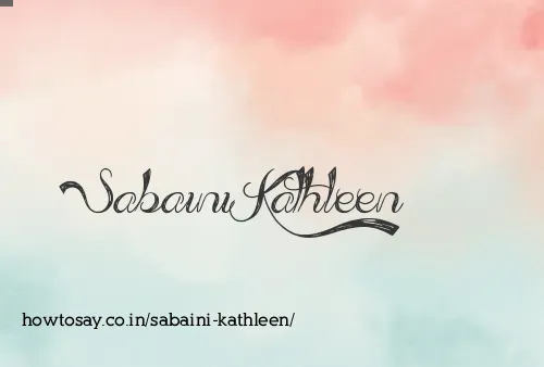 Sabaini Kathleen