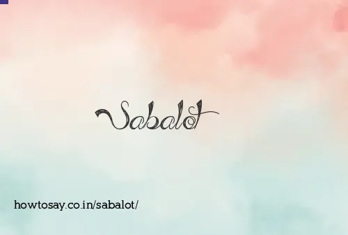 Sabalot