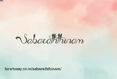 Sabaraththinam