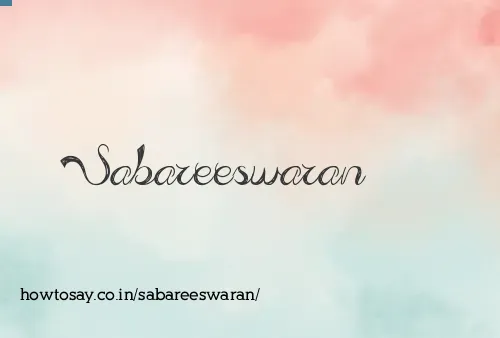 Sabareeswaran