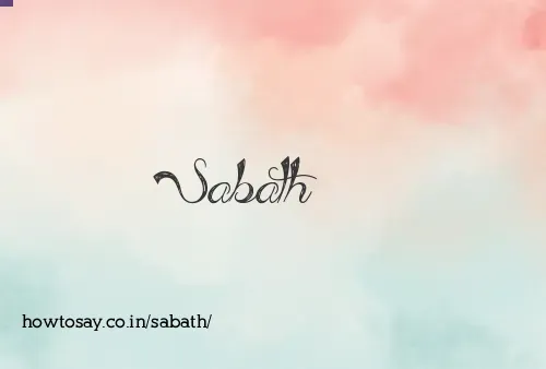 Sabath