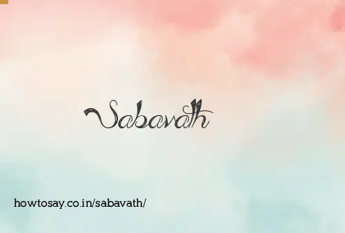 Sabavath