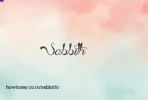 Sabbith