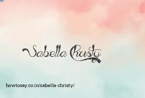 Sabella Christy