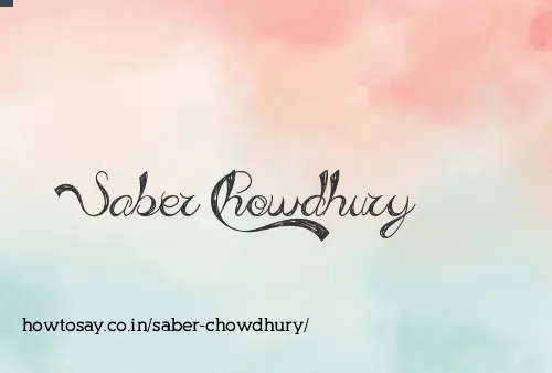 Saber Chowdhury