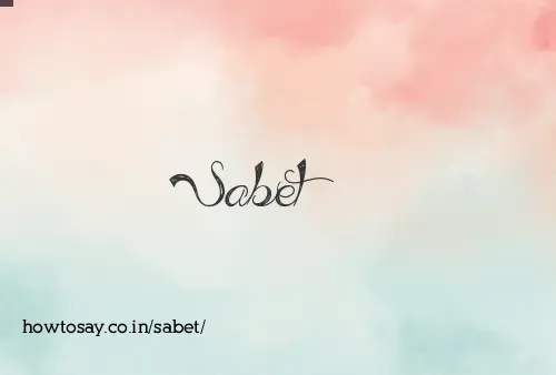 Sabet