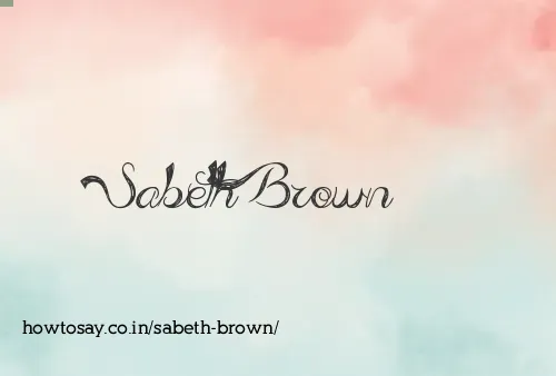 Sabeth Brown