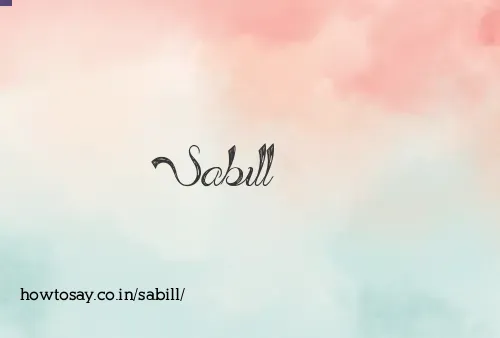 Sabill