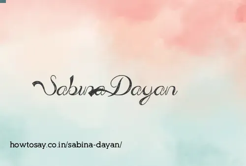 Sabina Dayan