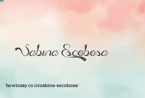 Sabina Escobosa