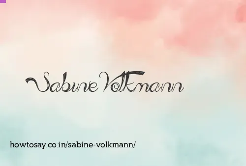 Sabine Volkmann