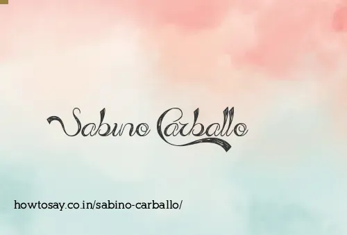 Sabino Carballo