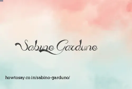 Sabino Garduno