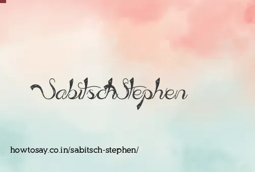 Sabitsch Stephen
