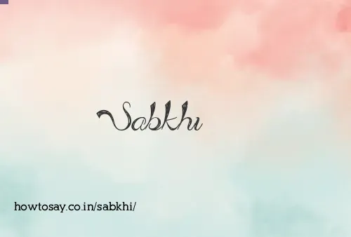 Sabkhi