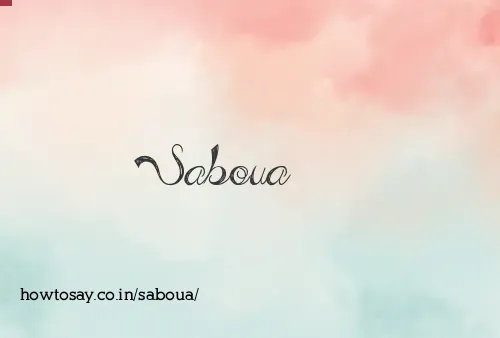 Saboua