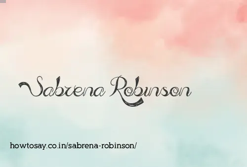 Sabrena Robinson