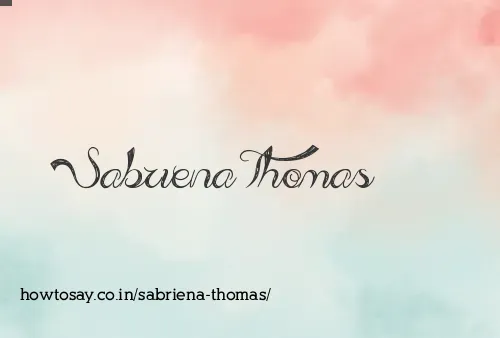 Sabriena Thomas