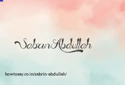 Sabrin Abdullah