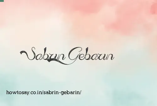 Sabrin Gebarin