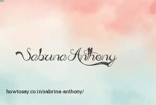 Sabrina Anthony