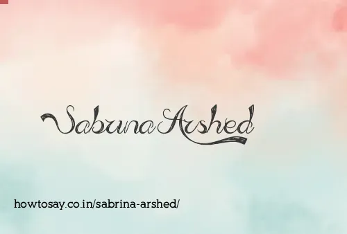 Sabrina Arshed