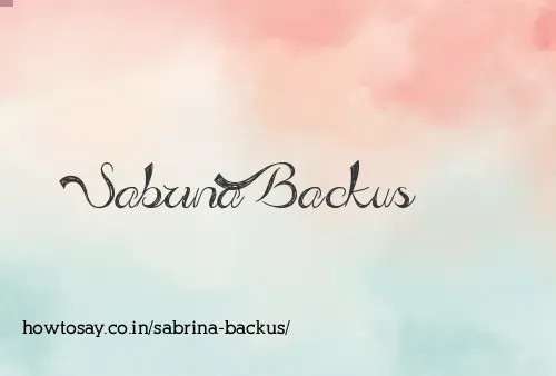 Sabrina Backus
