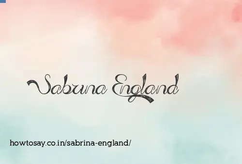 Sabrina England