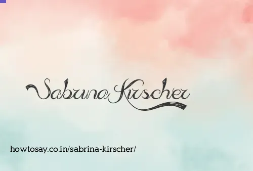 Sabrina Kirscher