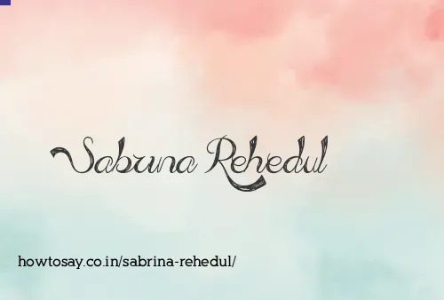 Sabrina Rehedul