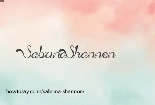 Sabrina Shannon