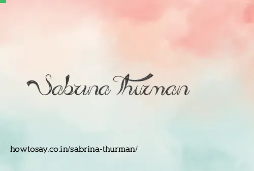 Sabrina Thurman