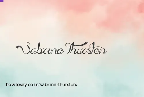 Sabrina Thurston