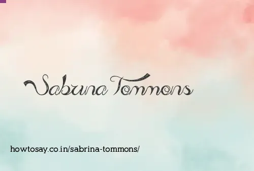 Sabrina Tommons