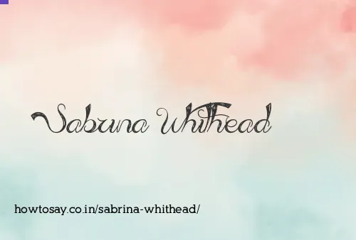 Sabrina Whithead