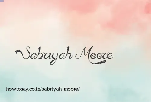 Sabriyah Moore