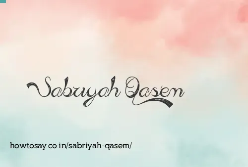 Sabriyah Qasem
