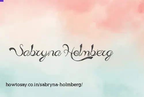 Sabryna Holmberg