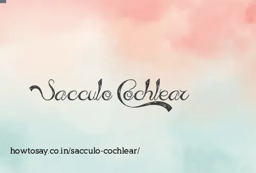Sacculo Cochlear