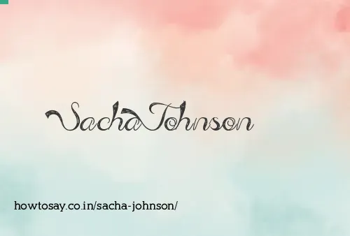 Sacha Johnson