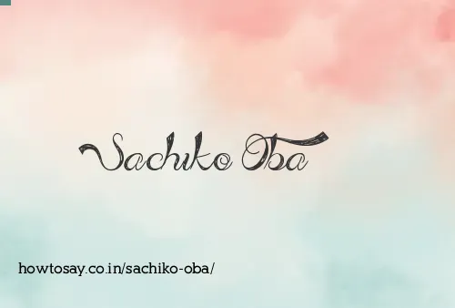 Sachiko Oba