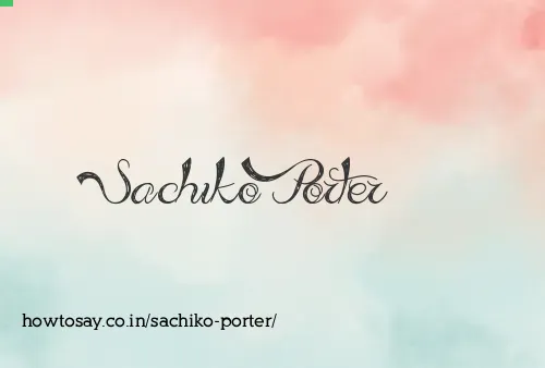Sachiko Porter