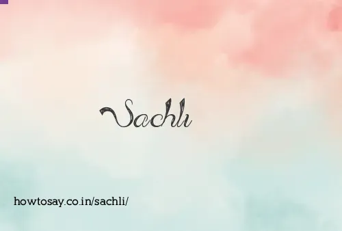 Sachli