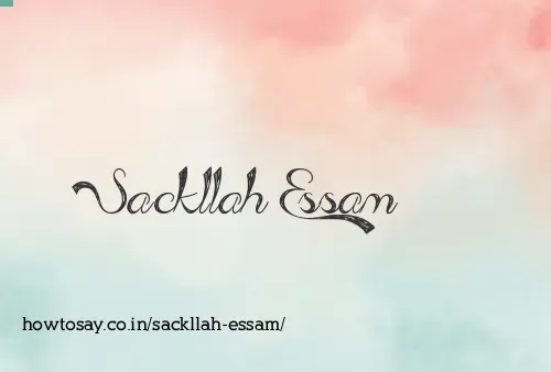 Sackllah Essam