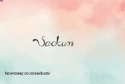 Sackum