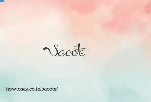 Sacote