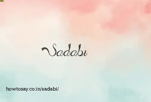 Sadabi