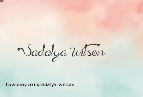 Sadalya Wilson