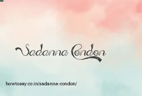 Sadanna Condon
