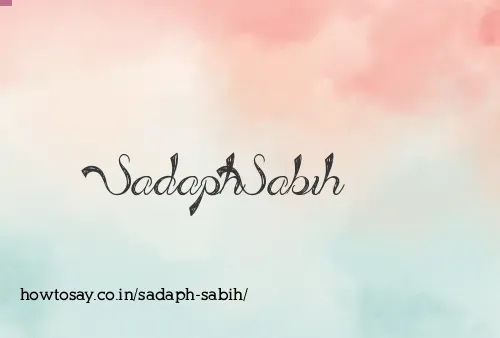 Sadaph Sabih